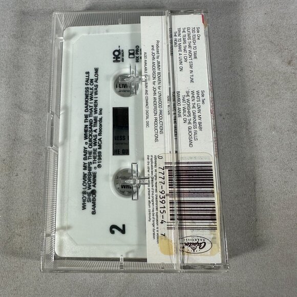 John Anderson Too Tough To Tame Cassette Tape 1989 Country Music HQ MCA Records - Picture 2 of 4